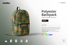 Download Polyester Backpack Mockup Set