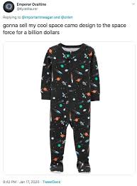 Washington — space force on thursday released its first set of regulations to service members — the appropriate way to wear the uniform. Space Pajamas Camo Space Force Uniforms Know Your Meme