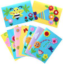 Every greeting card i've ever received lives in a box under my bed. Buy Kids Greeting Card Making Kit Hicdaw 9pcs Card Making Kits For Kids Greeting Card Kit Diy Handmade Card Making Supplies Art Crafts Crafty Set Gifts Online In Turkey B08dnvh362