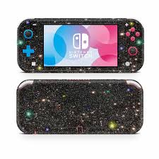 Holographic Black Glitter Skin For Nintendo Switch Lite Etsy Nintendo Switch Accessories Nintendo Switch Nintendo
