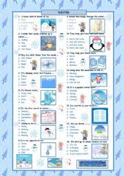Have fun making trivia questions about swimming and swimmers. Winter Quiz Esl Worksheet By Maguyre