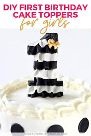 Smash cakes are popular designs with basic decorations, if any. 3 Diy First Birthday Cake Toppers For Girls I Scream For Buttercream