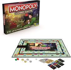 Players take turns in order, with the initial player determined by chance before the game: Amazon Com Monopoly Longest Game Ever Classic Gameplay With Extended Play Board Game Amazon Exclusive For Ages 8 Up Toys Games