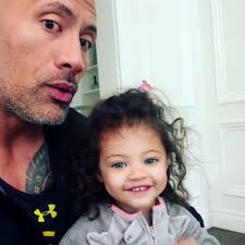 The Rock Adorably Allows Daughter, 2, to Paint His Face