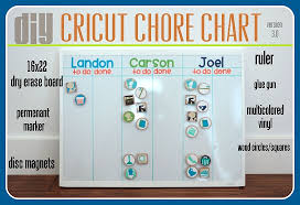 Tutorial Cricut Chore Chart V 3 0