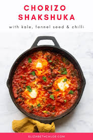Easy Shakshuka Recipe With Chorizo And Kale Recipe Shakshuka Recipes Easy Shakshuka Recipe Shakshuka