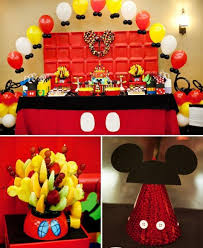 See more party ideas at catchmyparty.com. Mickey Mouse Birthday Party Decoration Ideas Novocom Top