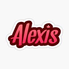 Alexis Name Stickers Redbubble