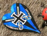 Harrows dart flights "heart" 3 pcs. In package - choose color ...