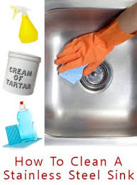 how to clean a stainless steel sink