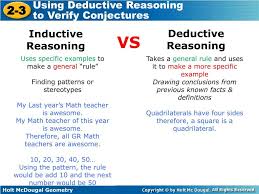 Inductive And Deductive Reasoning Worksheet In 2020 Inductive Reasoning High School Art Lesson Plans Learning Science