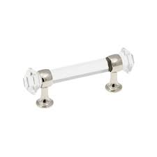 Belwith Keeler B076274 Glch Glass With Chrome Luster 3 Inch Center To Center Bar Cabinet Pull Bar Cabinet Glass Bar Chrome
