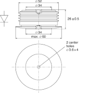 5SDA09D2604 Avalanche Rectifier Diode by ABB Semiconductors ...