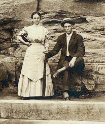 Couple posing at Trinity Springs, Indiana, section 1