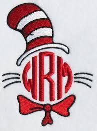 Cat In The Hat Embroidery Monogram Design Apex Embroidery Designs Monogram Fonts Alphabet Embroidery Monogram Fonts Embroidery Monogram Machine Embroidery