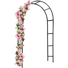 Support Pour Plantes Grimpantes Noir En Metal Decoration Exterieure Fete Jardin Fleurs Modele Au Choix M 2 240 Cm De 101492