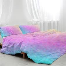 Our patterned sheets are embellished with stunning patterns. Blessliving Colorful Glitter Bedding Girly Turquoise Blue Pink And Purple Pastel Colors Duvet Cover 3 Piece Trendy Bed Spreads Full Comforter Cover Sets For Girls Bedding Sets Collections Home Kitchen