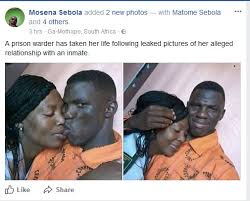 Tell the warder to address your ramblings to feedback Female Prison Warder Commits Suicide After Relationship With Inmate Was Exposed Crime Nigeria