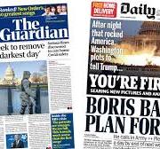 Newspaper headlines: 'Trump must go' and 'Boris battle plan ...