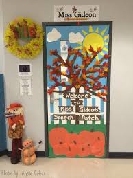 Fall Themed Speech Room Door Speech Room Style Fall Classroom Decorations Fall Classroom Door Fall Door Decorations