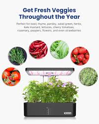 Buy Idoo 12pods Hydroponics Growing System Indoor Herb Garden With Grow Light Plants Germination Kit Built In Fan Automatic Timer Up To 11 3 Online In Japan B08dlmrkhm