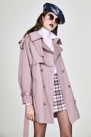 Lacoste hooded double breasted short trench coat in beige. Click Buy Shop Classic Double Breasted Blush Pink Trench Coat Casual Autumn Fall Winter Trench Coats Women Trench Coat Outfit Winter Winter Coat Outfits