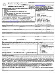 Fillable Online Family Care Safety Registry Health Senior Services Missouri Fax Email Print Pdffiller
