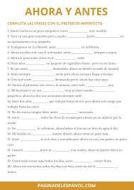 Antes Y Ahora Una Actividad Para Revisar El Preterito Imperfecto La Pagina Del Espano Learning Spanish Spanish Learning Activities Spanish Language Learning