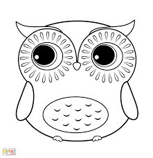 Owl Coloring Pages Owl Coloring Pages Cute Easy Animal Drawings Cartoon Coloring Pages