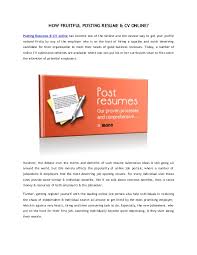 ethiopia by posting resume & cv online