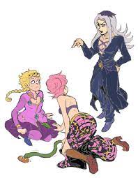 Fanart] Colored Giorno, Trish and Abbachio : r/StardustCrusaders