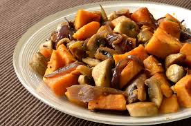 Poelee De Patate Douce Et Champignons Aux Epices Ma Cuisine Sante Recette Recette Patate Douce Patate Douce Cuisine