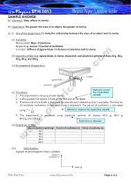Report physics paper 3 csec. Spm Physics Paper 3 Guide