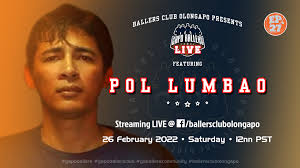 POL LUMBAO 🙌🏼 Episode 27 ng #GapoBallersLIVE ONLINE POLLING 🏀 kasama ang  guest #GaBaller na si POL LUMBAO, mapapanood LIVE sa February 26, Sabado