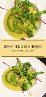 Steckrubensuppe Mit Walnusspesto Eine Kleine Prise Anna Rezept Steckrubensuppe Suppe Ruben