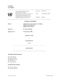 Tech to agr reduction in grade : Https Www Icty Org X Cases Delic Tjug En 080915 Pdf