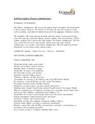 Finance director job description template. Finance Administrator Job Description