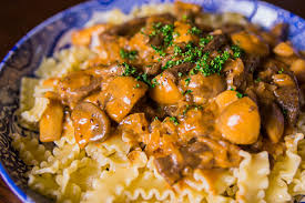 Many stroganoff recipes call for tougher cuts of looking for more things to do with egg noodles? Beef Stroganoff Recipe With Mushrooms Fresh Tastes Blog Pbs Food