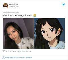 People Use This Website That Turns Them Into Anime Characters And It S Either A Hit Or A Miss 30 Pics Bored Panda We both have long brown hair and bangs and brown eyes.