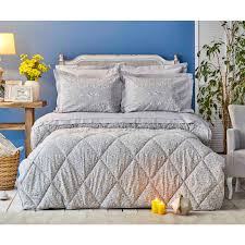 Çift kişilik uyku seti (35). Karaca Home Stella Gri Pamuk Cift Kisilik Uyku Seti Karaca