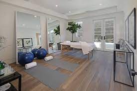 This new studio is located in the patio colonial courtyard. 75 Beautiful Home Yoga Studio Pictures Ideas July 2021 Houzz