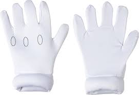 White mario gloves