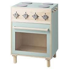 bloomingville mini speeloven paulownia 60 x 45 cm naturel mint afbeelding 1 houten speelgoed speelgoed keuken speelgoedkeuken