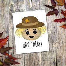 Hay There 8x10 Digital Printable Poster Funny Saying Scarecrow Fall Pun Autumn Puns Funny Instagram Captions Instagram Captions For Friends Instagram Captions