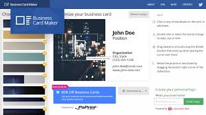 There are multiple templates to design. The Top Online Business Card Makers In 2020 Low Cost Easy To Use