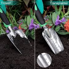 Buy 11 Pcs Garden Tools Set Heavy Duty Aluminum Gardening Hand Tools With Garden Gloves Trowel And Organizer Tote Bag Vegetable Gardening Supplies Planting Tools Outdoor Gardening Gifts For Women Men Online In