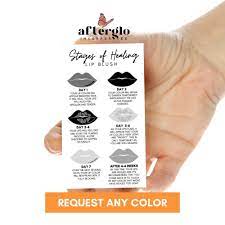 Stages Of Healing Lip Blush Card Lip Aftercare Business Card Etsy In 2021 Aftercare Lip Healing Tattoo After Care