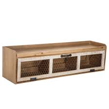 Chicken Wire Wood Wall Shelf With Pull Down Drawer Hobby Lobby 1638790