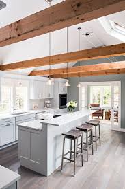 Dark wood cabinet kitchen ideas are in, and we bet you are going to love the suggestions we have got for you. 67 Inviting Kitchen Designs With Exposed Wooden Beams Digsdigs