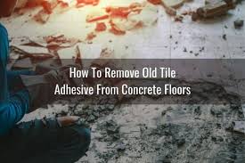 Soak some old towels in the water and then place them on the adhesive. How To Remove Old Tile Adhesive From Concrete Ready To Diy